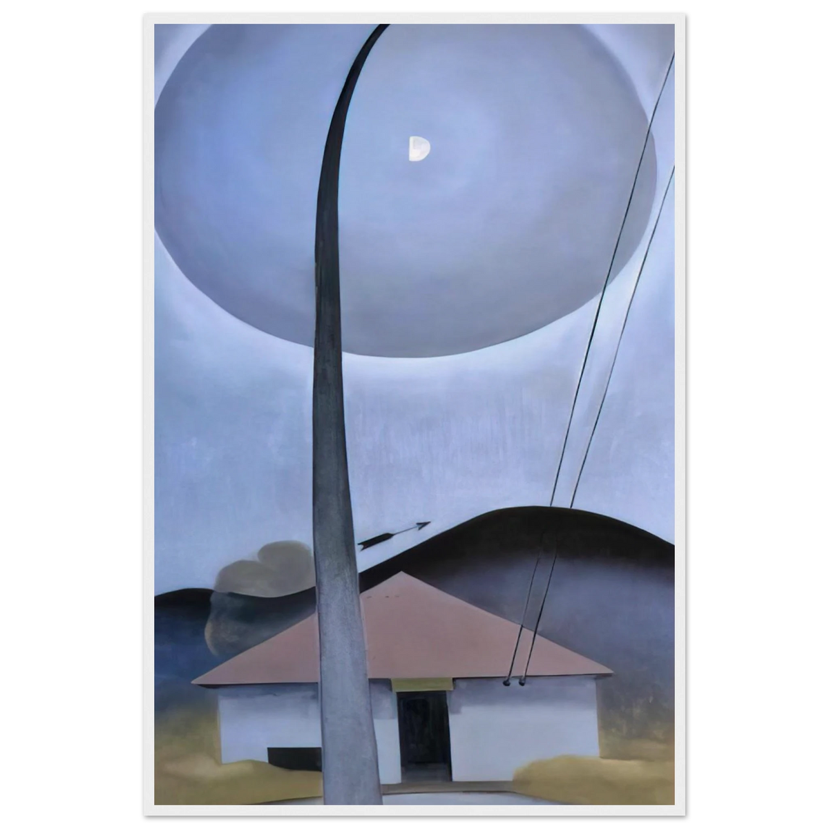 Little House with Flagpole Framed Poster | Georgia O'Keeffe Framed Prints Wall Art | Georgia O Keeffe Prints