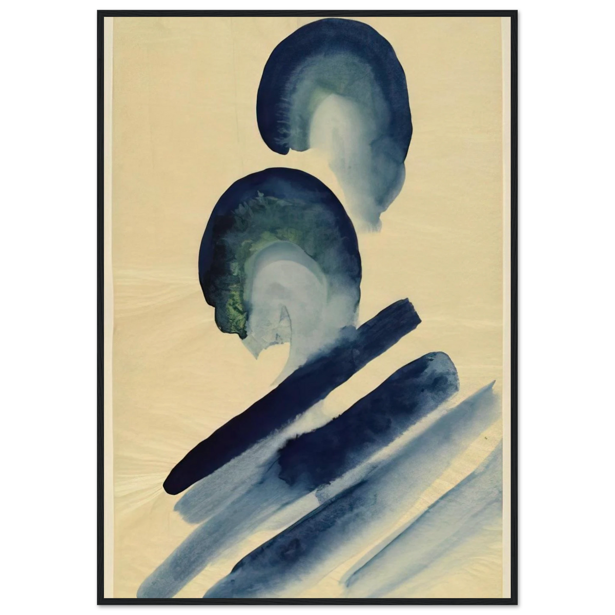 Blue-02 Framed Poster | Georgia O'Keeffe Framed Prints Wall Art | Georgia O Keeffe Prints