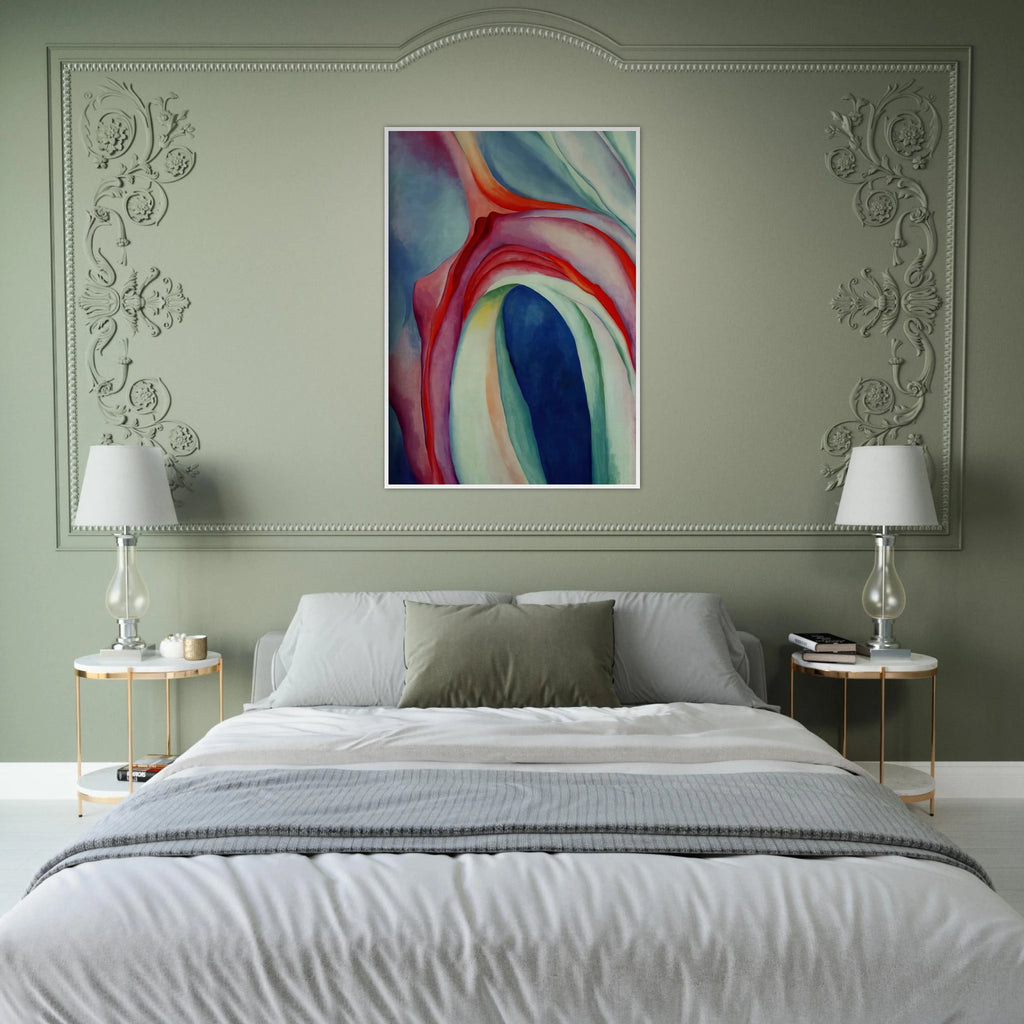 Music Pink and Blue II Framed Poster | Georgia O'Keeffe Framed Prints Wall Art | Georgia O Keeffe Prints