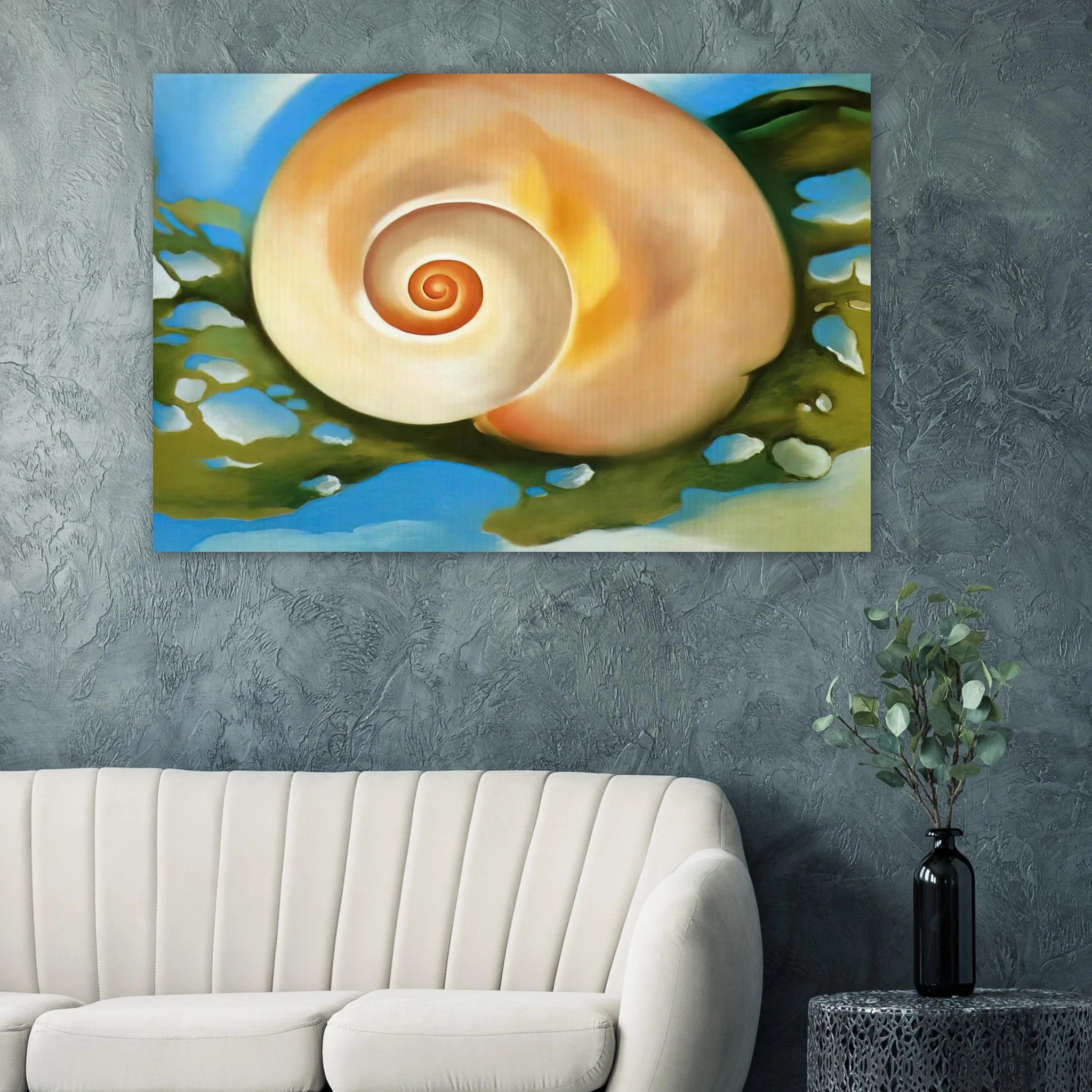Pink Shell with Seaweed Poster | Georgia O'Keeffe Poster | Georgia O Keeffe Prints