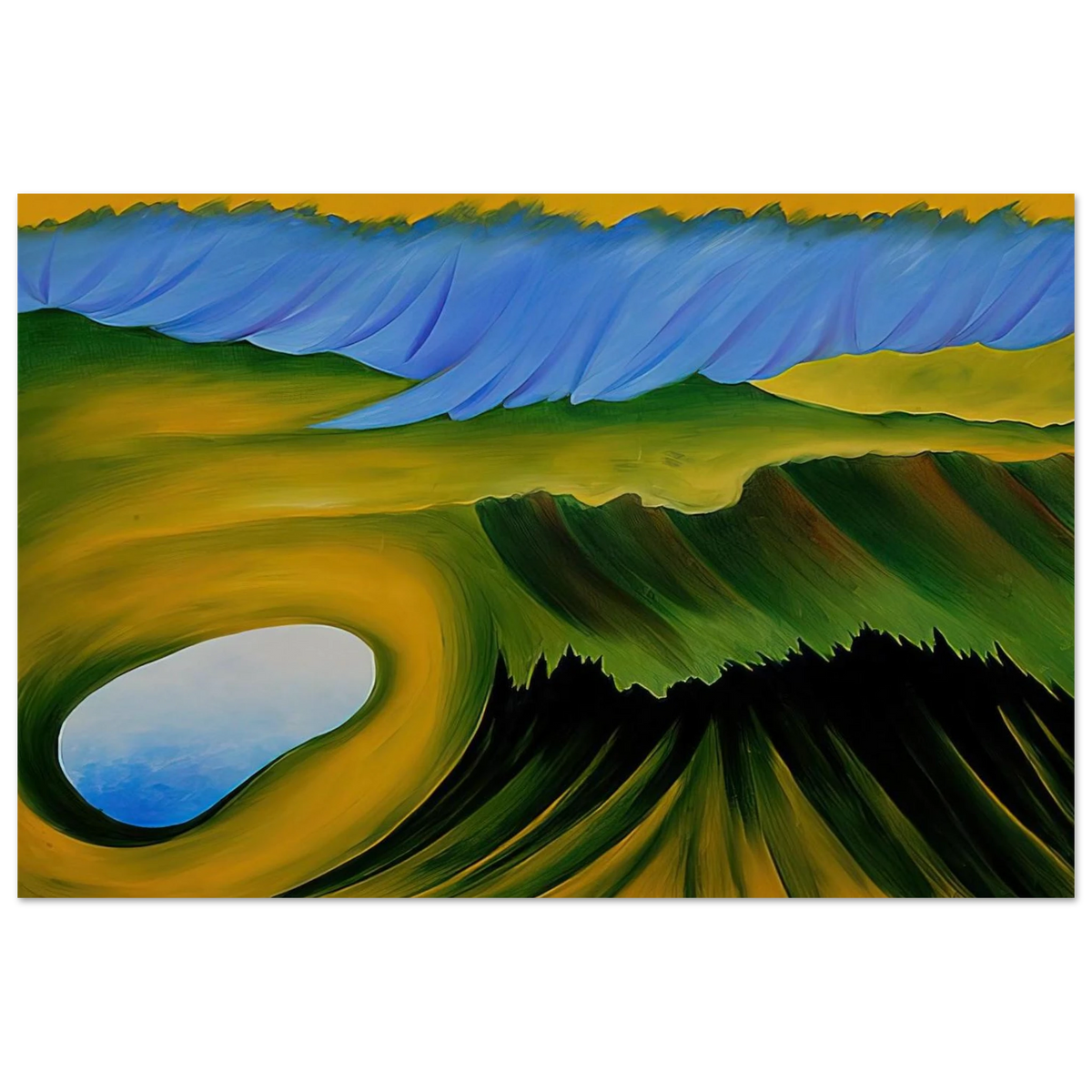 Mountains and Lake Poster | Georgia O'Keeffe Poster | Georgia O Keeffe Prints