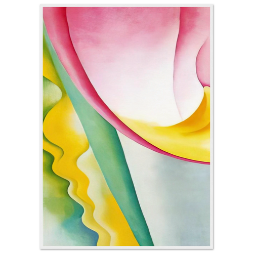 Abstraction No. 77  Tulip  Framed Poster | Georgia O'Keeffe Framed Prints Wall Art | Georgia O Keeffe Prints