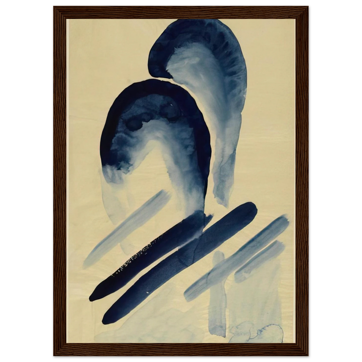Blue-03 Framed Poster | Georgia O'Keeffe Framed Prints Wall Art | Georgia O Keeffe Prints