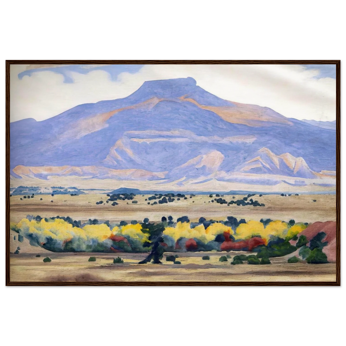 Pedernal Framed Poster | Georgia O'Keeffe Framed Prints Wall Art | Georgia O Keeffe Prints