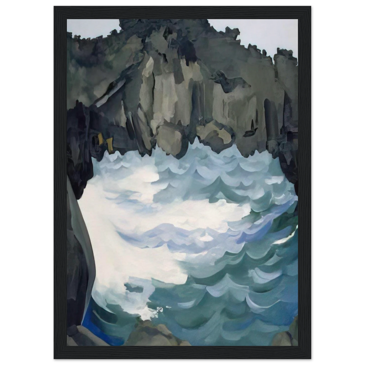 Black Lava Bridge, Hana Coast-No. I Framed Poster | Georgia O'Keeffe Framed Prints Wall Art | Georgia O Keeffe Prints