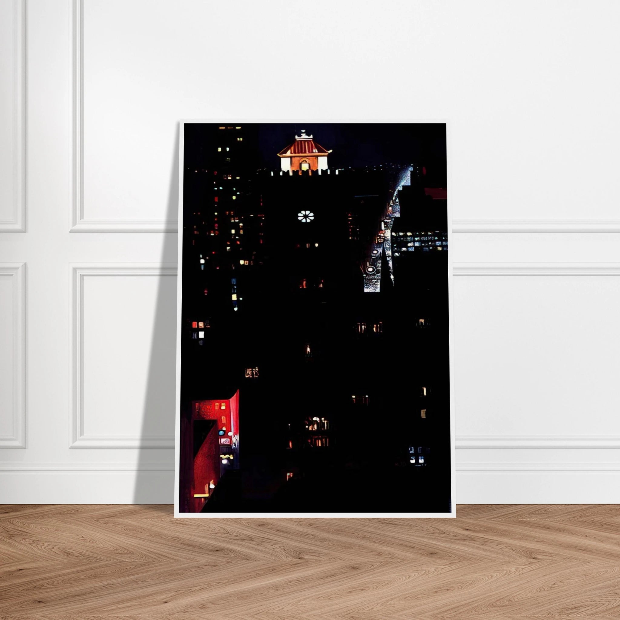 New York Night Framed Poster | Georgia O'Keeffe Framed Prints Wall Art | Georgia O Keeffe Prints