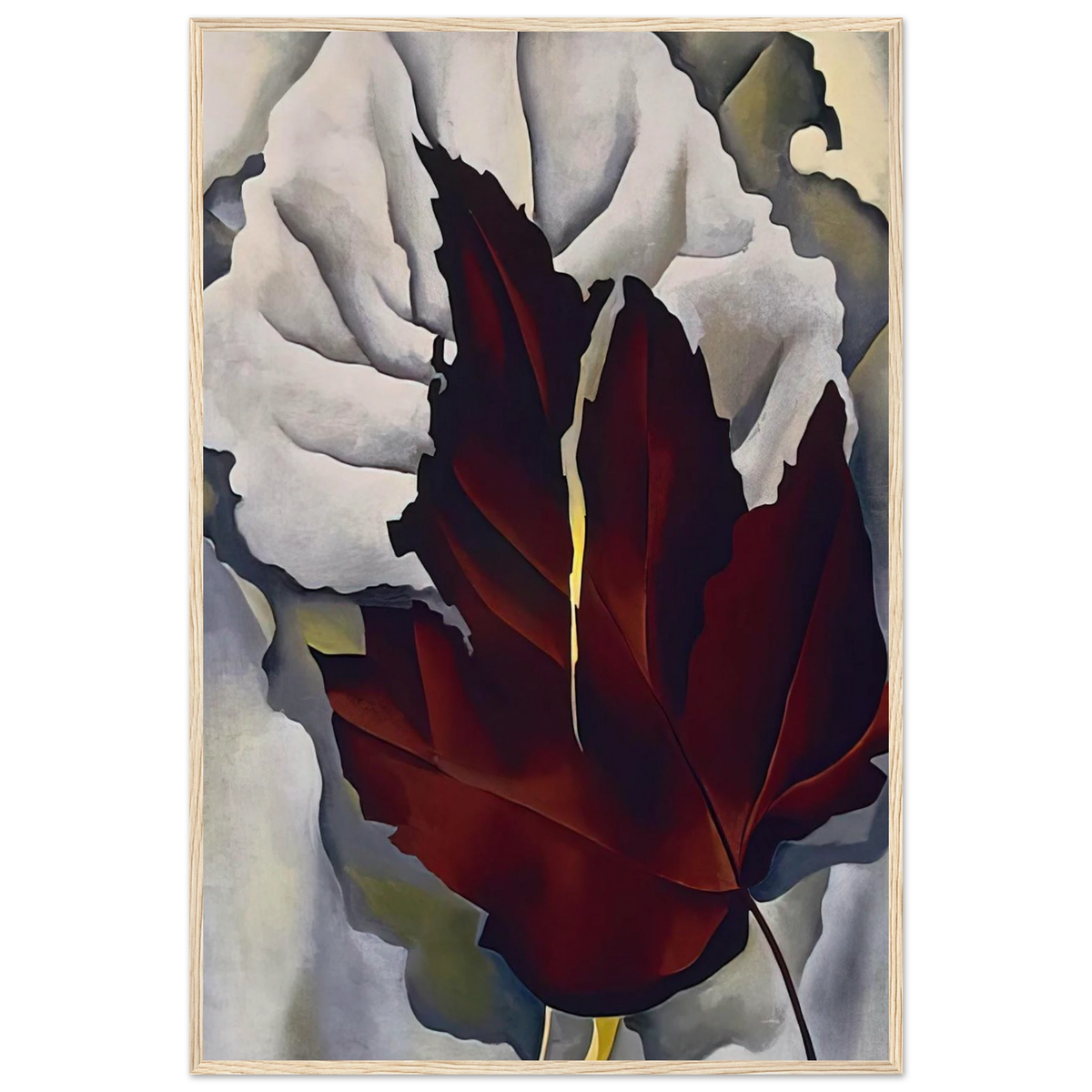 Pattern of Leaves Framed Poster | Georgia O'Keeffe Framed Prints Wall Art | Georgia O Keeffe Prints