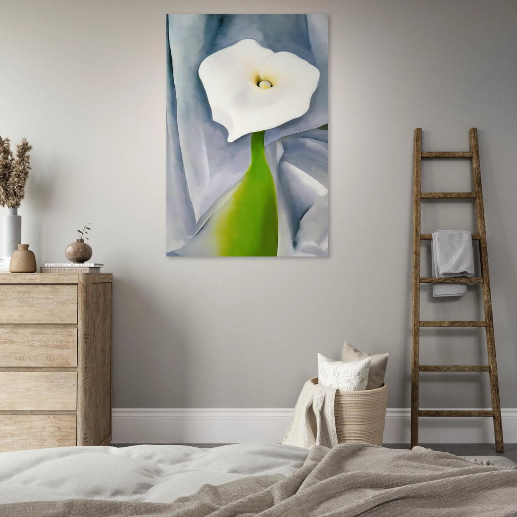 Calla Lily on Grey Poster | Georgia O'Keeffe Poster | Georgia O Keeffe Prints