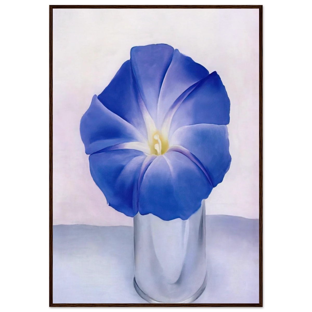 Blue Morning Glory Framed Poster | Georgia O'Keeffe Framed Prints Wall Art | Georgia O Keeffe Prints