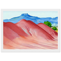 Red Hills and Pedernal Framed Poster | Georgia O'Keeffe Framed Prints Wall Art | Georgia O Keeffe Prints