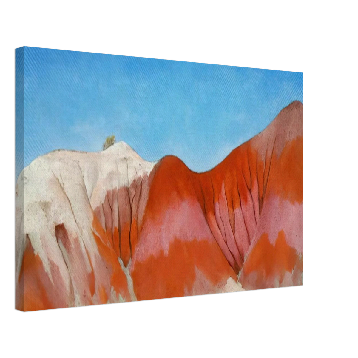 Series near abiquiu, New Mexico - Hills to the left Canvas | Georgia O'Keeffe Canvas | Georgia O Keeffe Prints