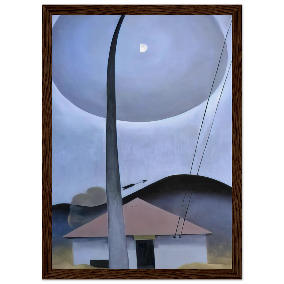 Little House with Flagpole Framed Poster | Georgia O'Keeffe Framed Prints Wall Art | Georgia O Keeffe Prints