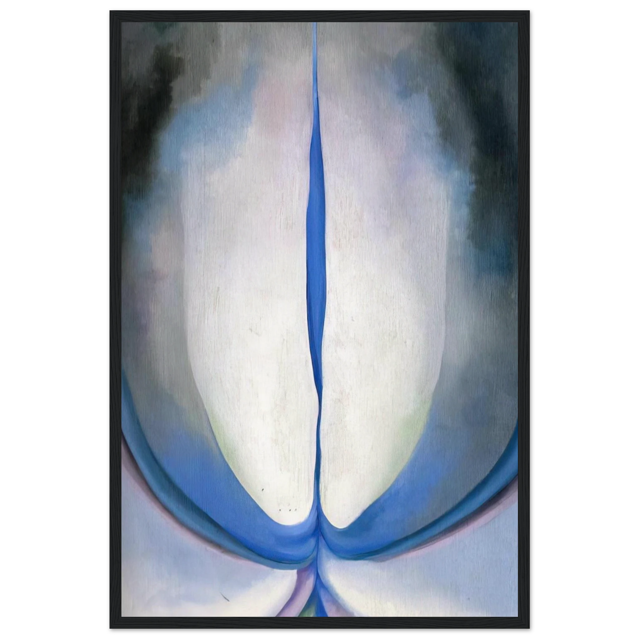 Blue Line Framed Poster | Georgia O'Keeffe Framed Prints Wall Art | Georgia O Keeffe Prints