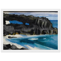 Black Lava Bridge, Hana Coast-No. II Framed Poster | Georgia O'Keeffe Framed Prints Wall Art | Georgia O Keeffe Prints