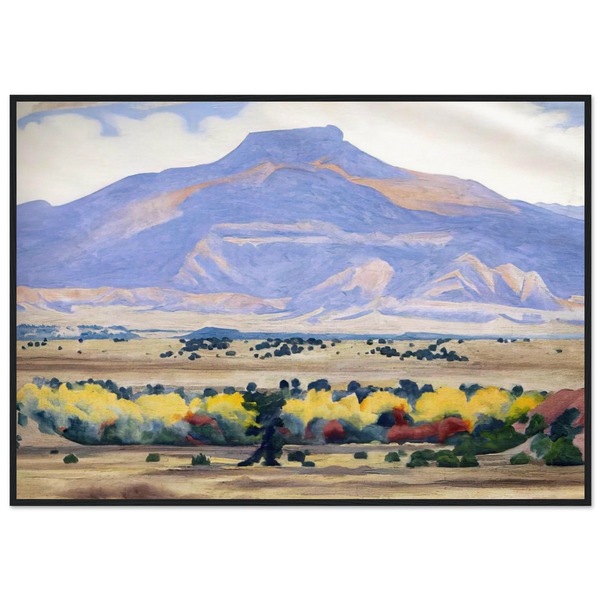Pedernal Framed Poster | Georgia O'Keeffe Framed Prints Wall Art | Georgia O Keeffe Prints