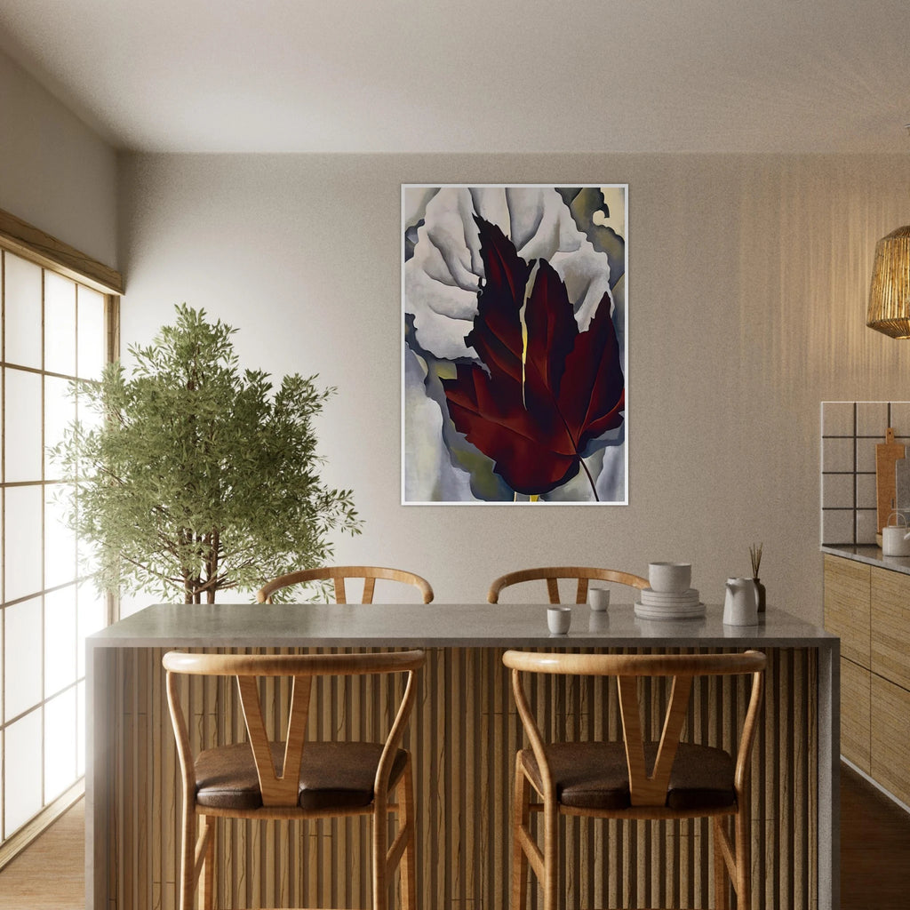 Pattern of Leaves Framed Poster | Georgia O'Keeffe Framed Prints Wall Art | Georgia O Keeffe Prints