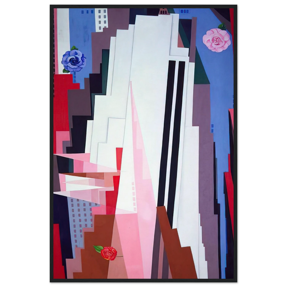 Manhattan Framed Poster | Georgia O'Keeffe Framed Prints Wall Art | Georgia O Keeffe Prints