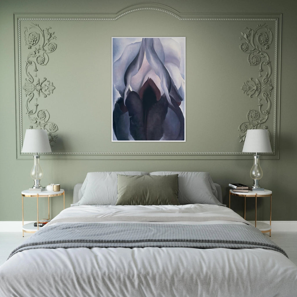 Black Iris III Framed Poster | Georgia O'Keeffe Framed Prints Wall Art | Georgia O Keeffe Prints