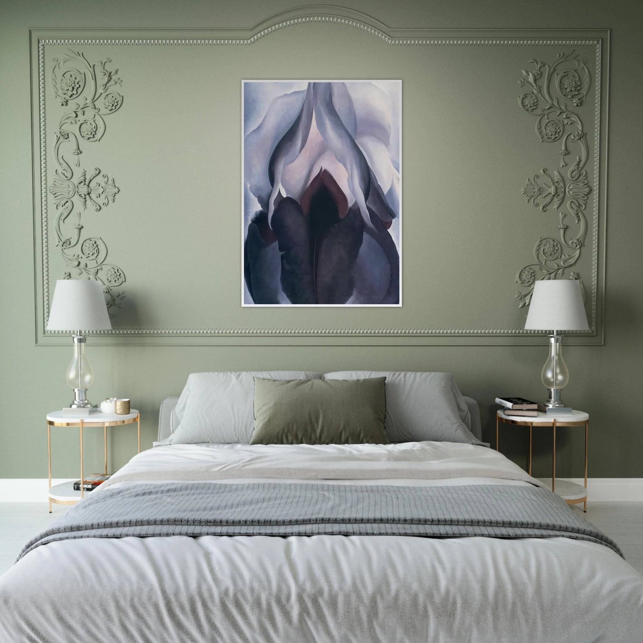 Black Iris III Framed Poster | Georgia O'Keeffe Framed Prints Wall Art | Georgia O Keeffe Prints