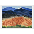 Black Mesa Landscape, New Mexico - Out Back of Mary`s II Framed Poster | Georgia O'Keeffe Framed Prints Wall Art | Georgia O Keeffe Prints