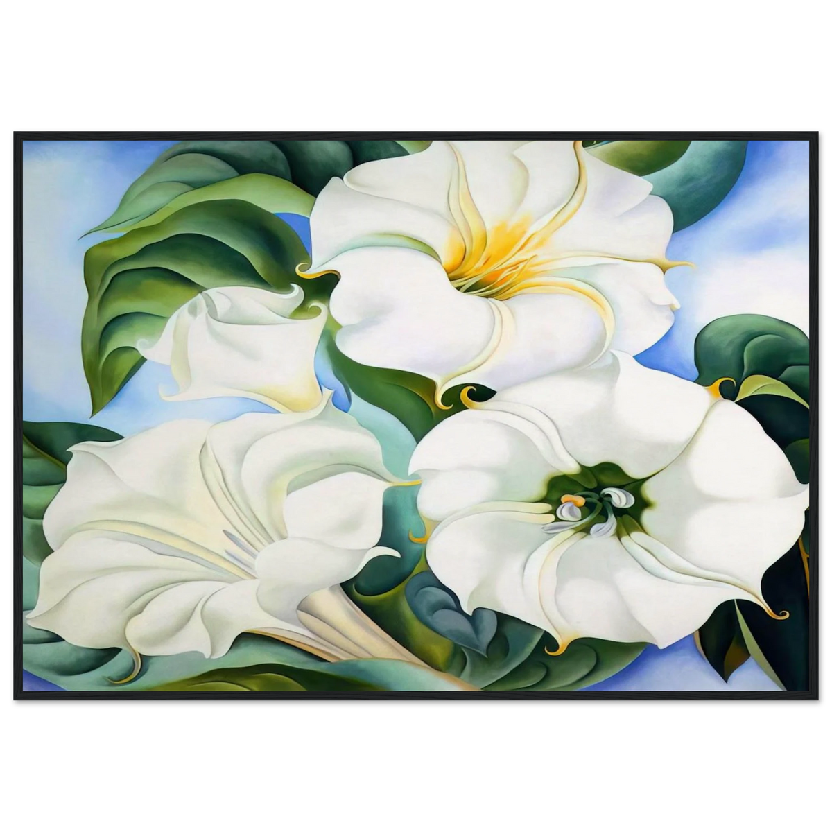 Jimson Weed 3 Framed Poster | Georgia O'Keeffe Framed Prints Wall Art | Georgia O Keeffe Prints