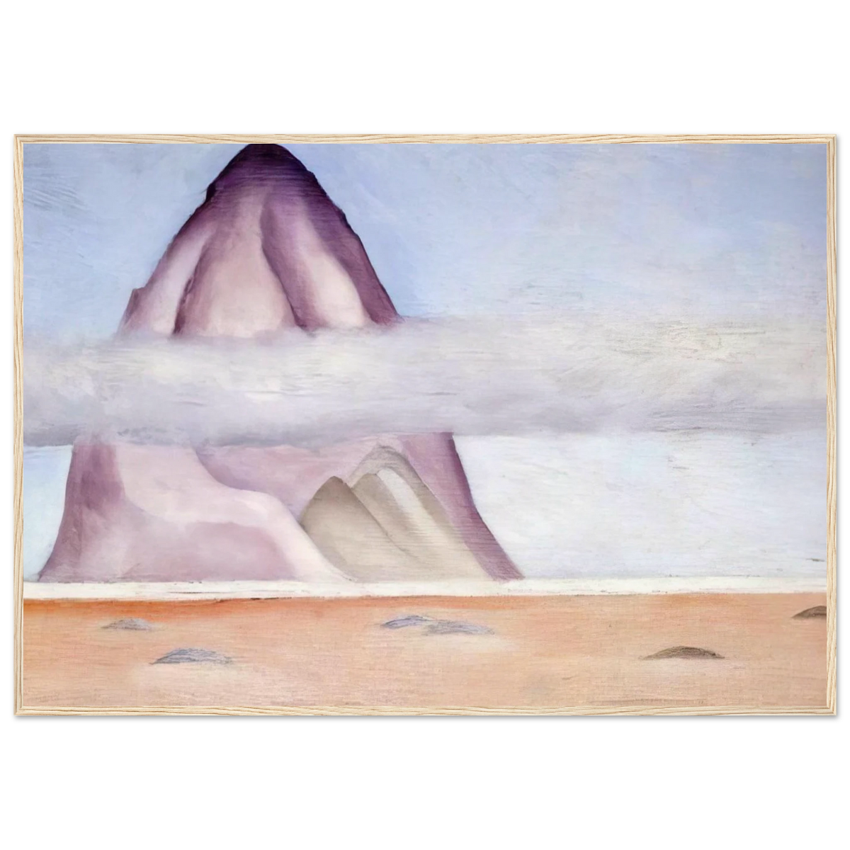Misty - A Memory Framed Poster | Georgia O'Keeffe Framed Prints Wall Art | Georgia O Keeffe Prints
