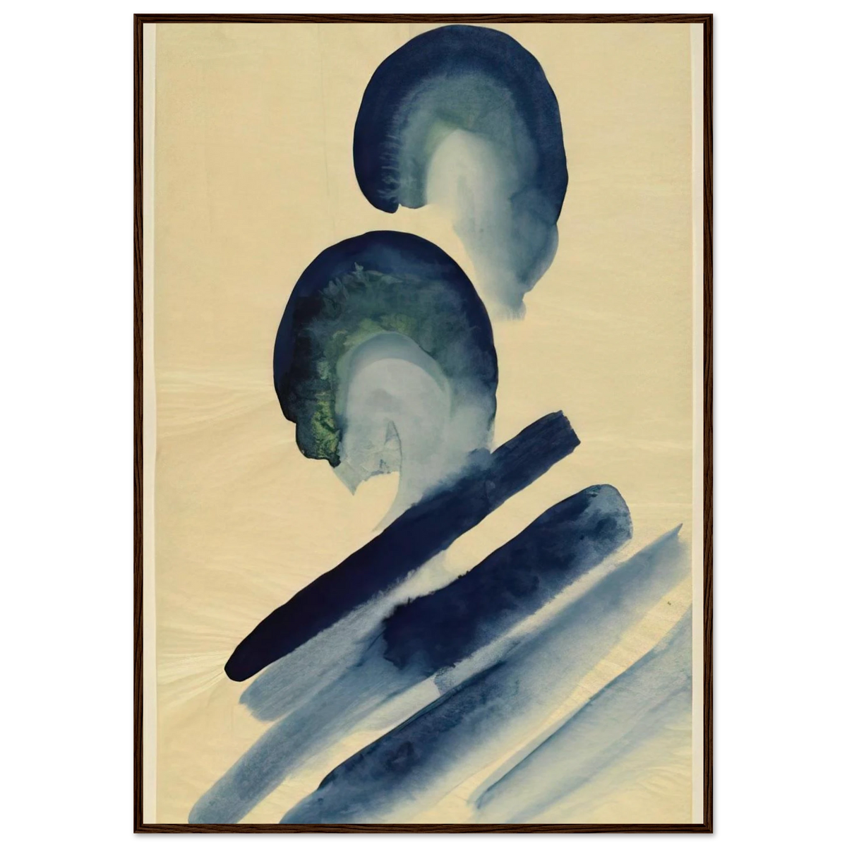 Blue-02 Framed Poster | Georgia O'Keeffe Framed Prints Wall Art | Georgia O Keeffe Prints