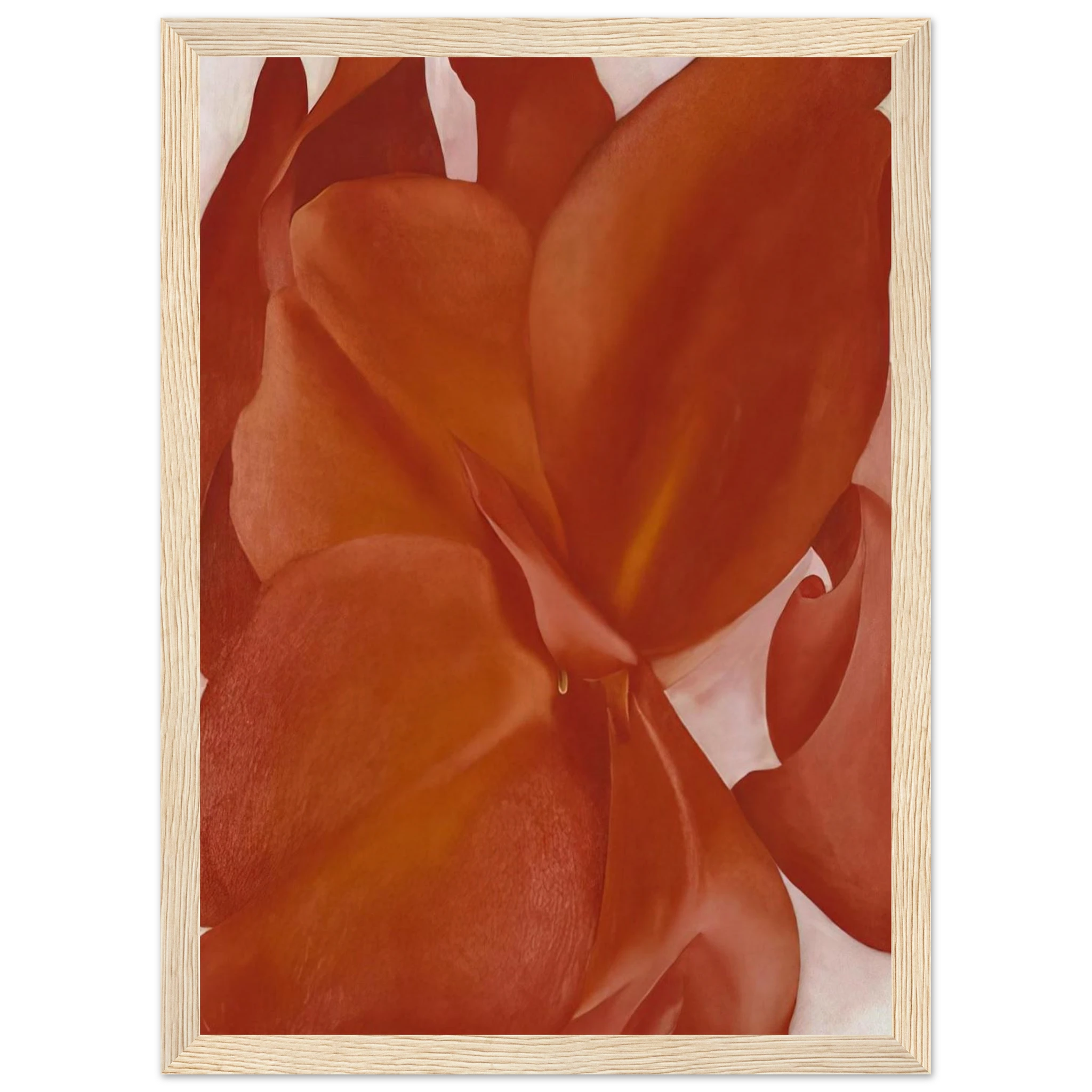 Red Cannas Framed Poster | Georgia O'Keeffe Framed Prints Wall Art | Georgia O Keeffe Prints