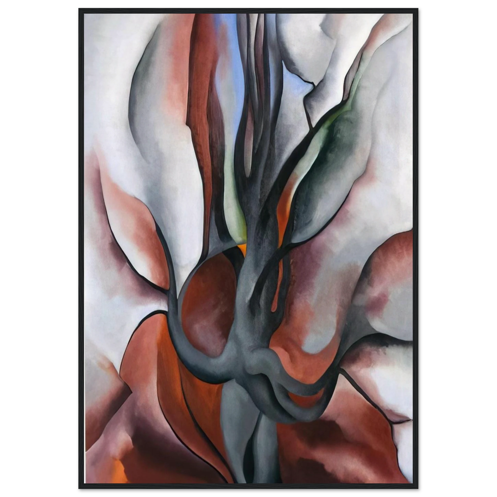 Autumn Trees - The Maple Framed Poster | Georgia O'Keeffe Framed Prints Wall Art | Georgia O Keeffe Prints