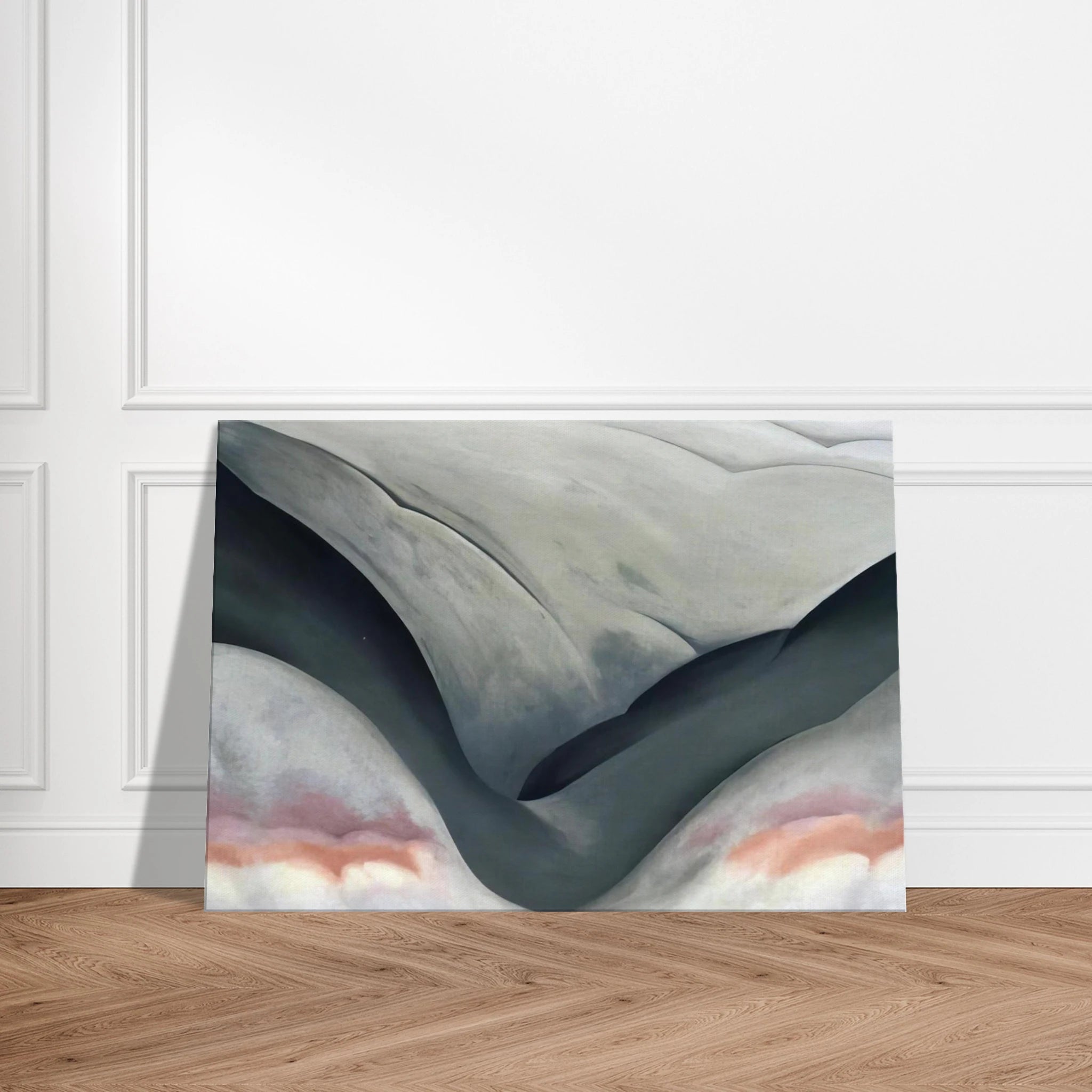Black Place, Grey and Pink Canvas | Georgia O'Keeffe Canvas | Georgia O Keeffe Prints
