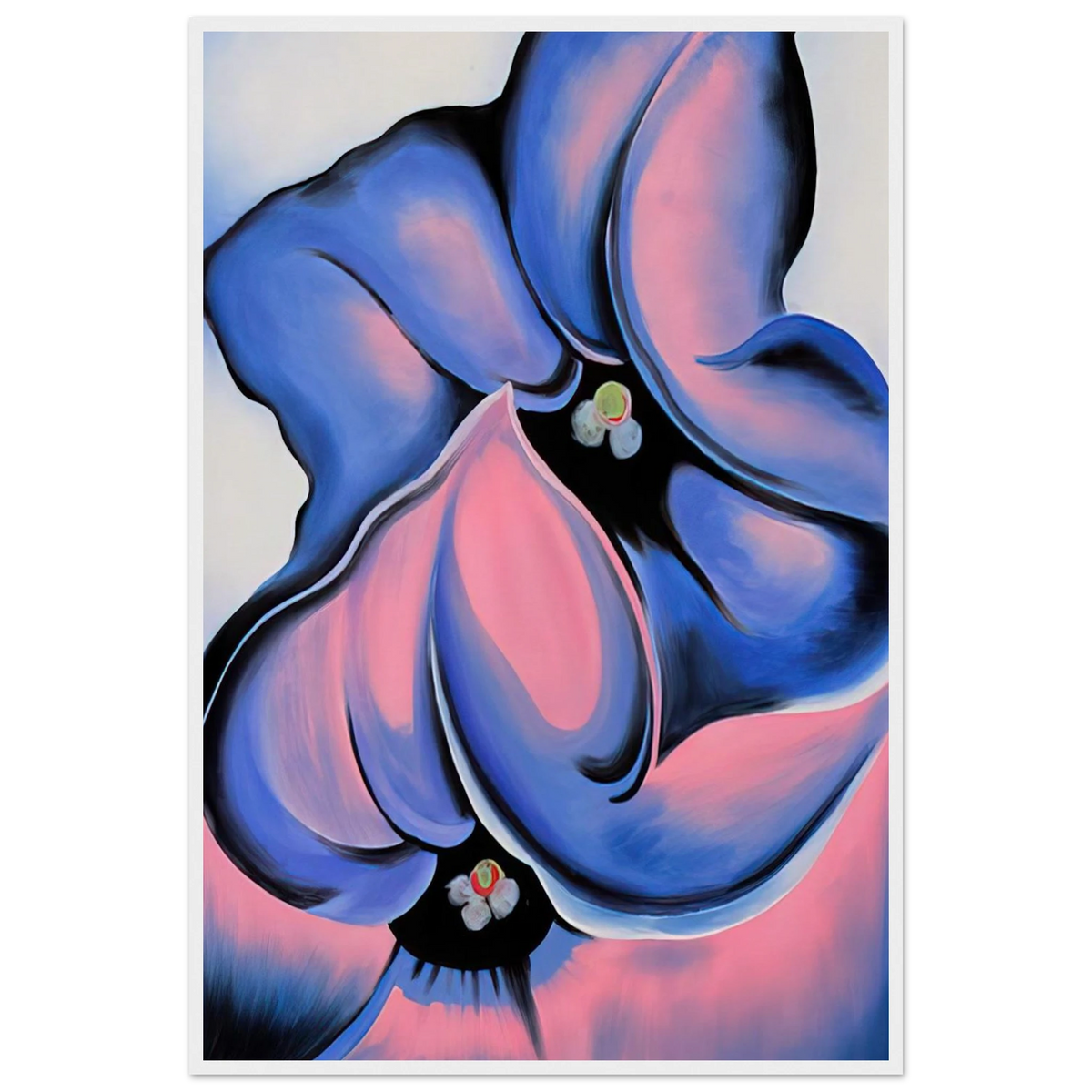 Purple Petunia Framed Poster | Georgia O'Keeffe Framed Prints Wall Art | Georgia O Keeffe Prints