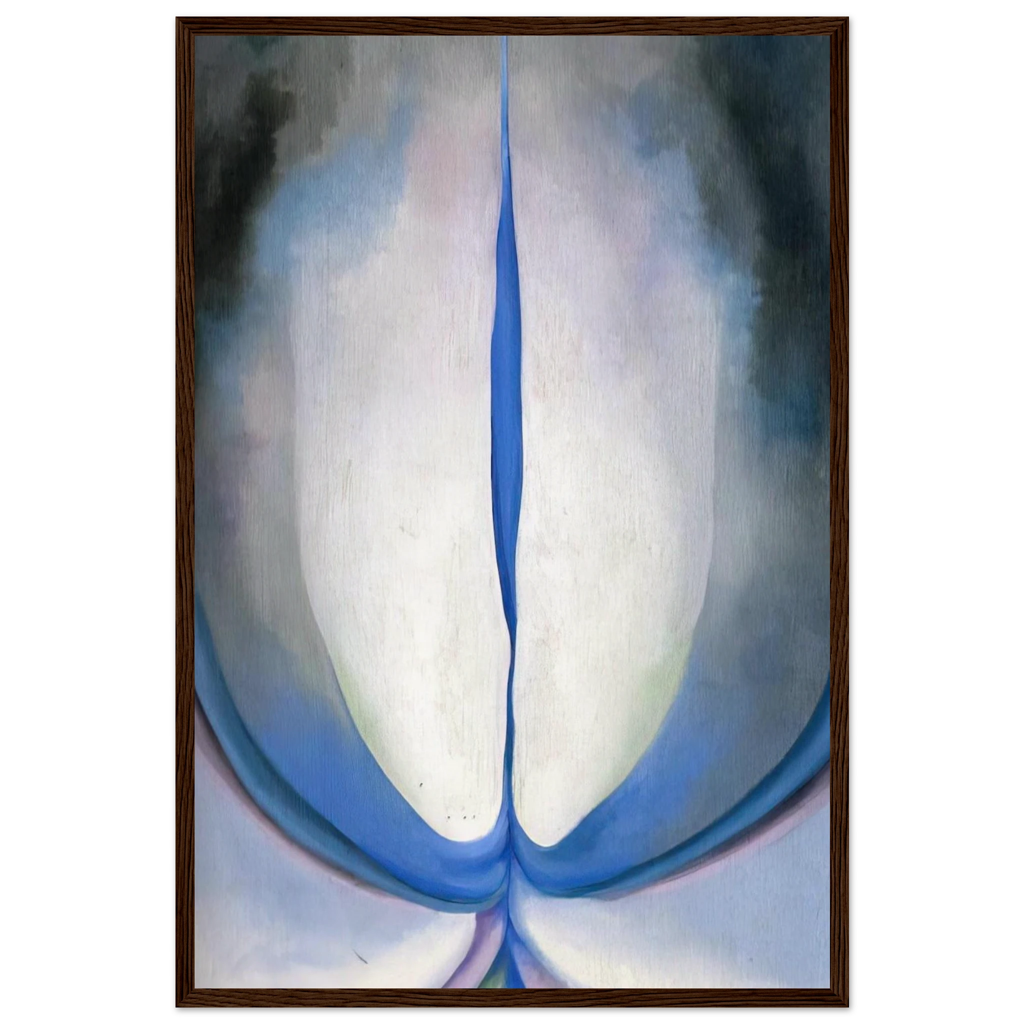 Blue Line Framed Poster | Georgia O'Keeffe Framed Prints Wall Art | Georgia O Keeffe Prints
