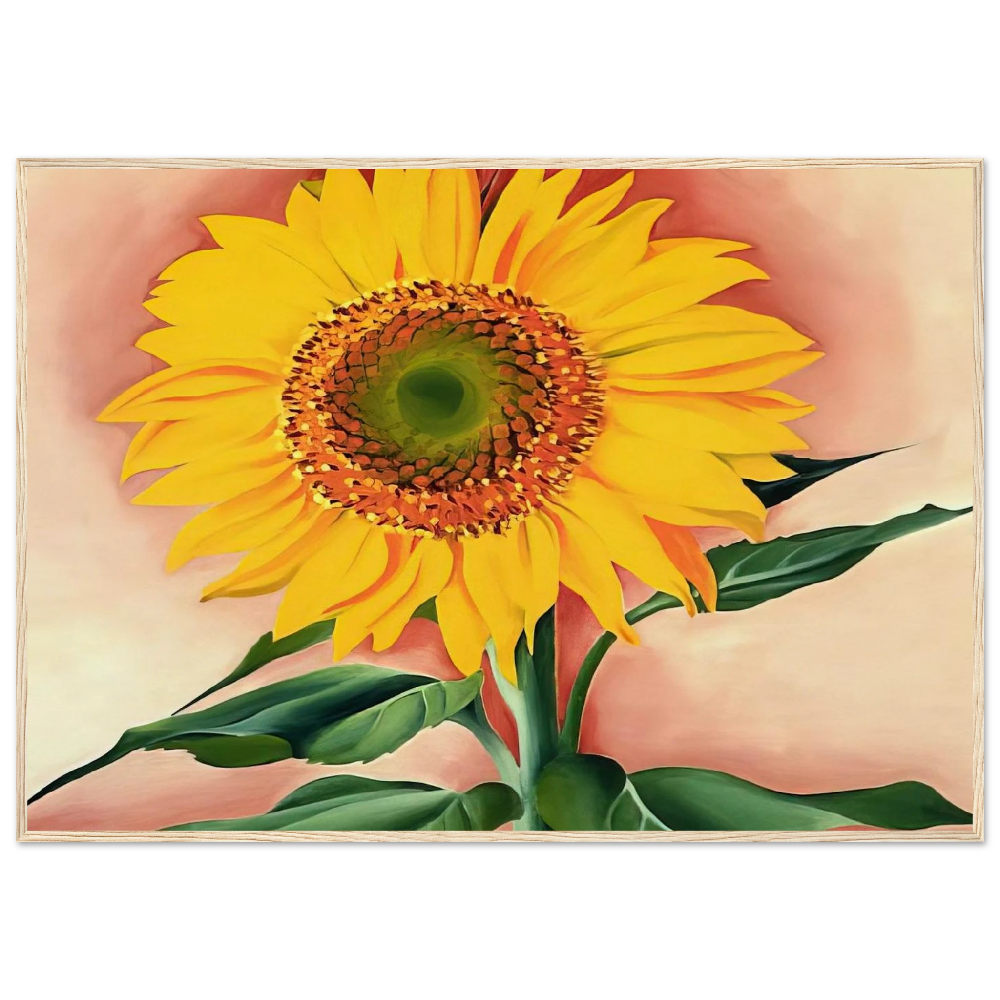 A Sunflower from Maggie Framed Poster | Georgia O'Keeffe Framed Prints Wall Art | Georgia O Keeffe Prints