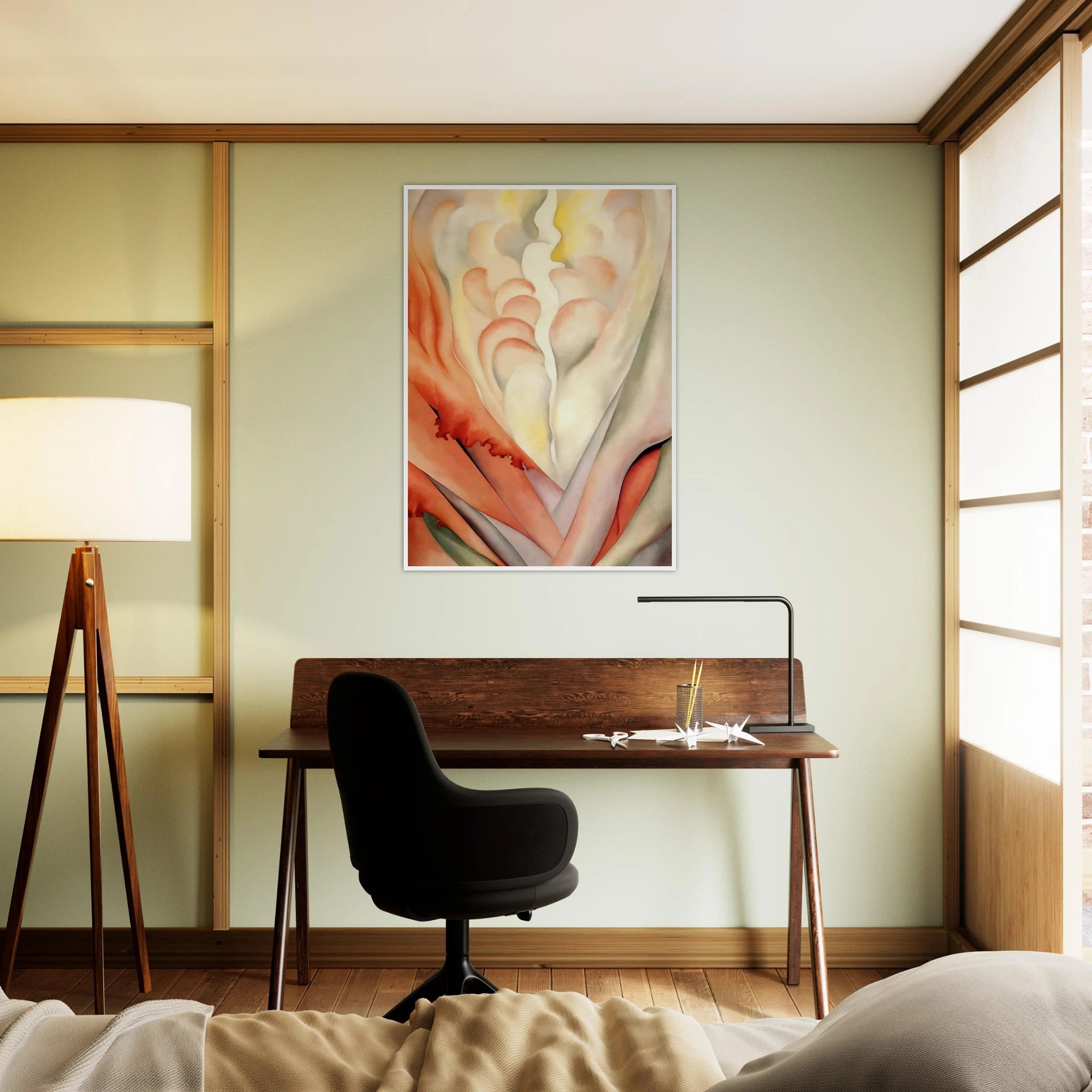 Flower Abstraction Framed Poster | Georgia O'Keeffe Framed Prints Wall Art | Georgia O Keeffe Prints