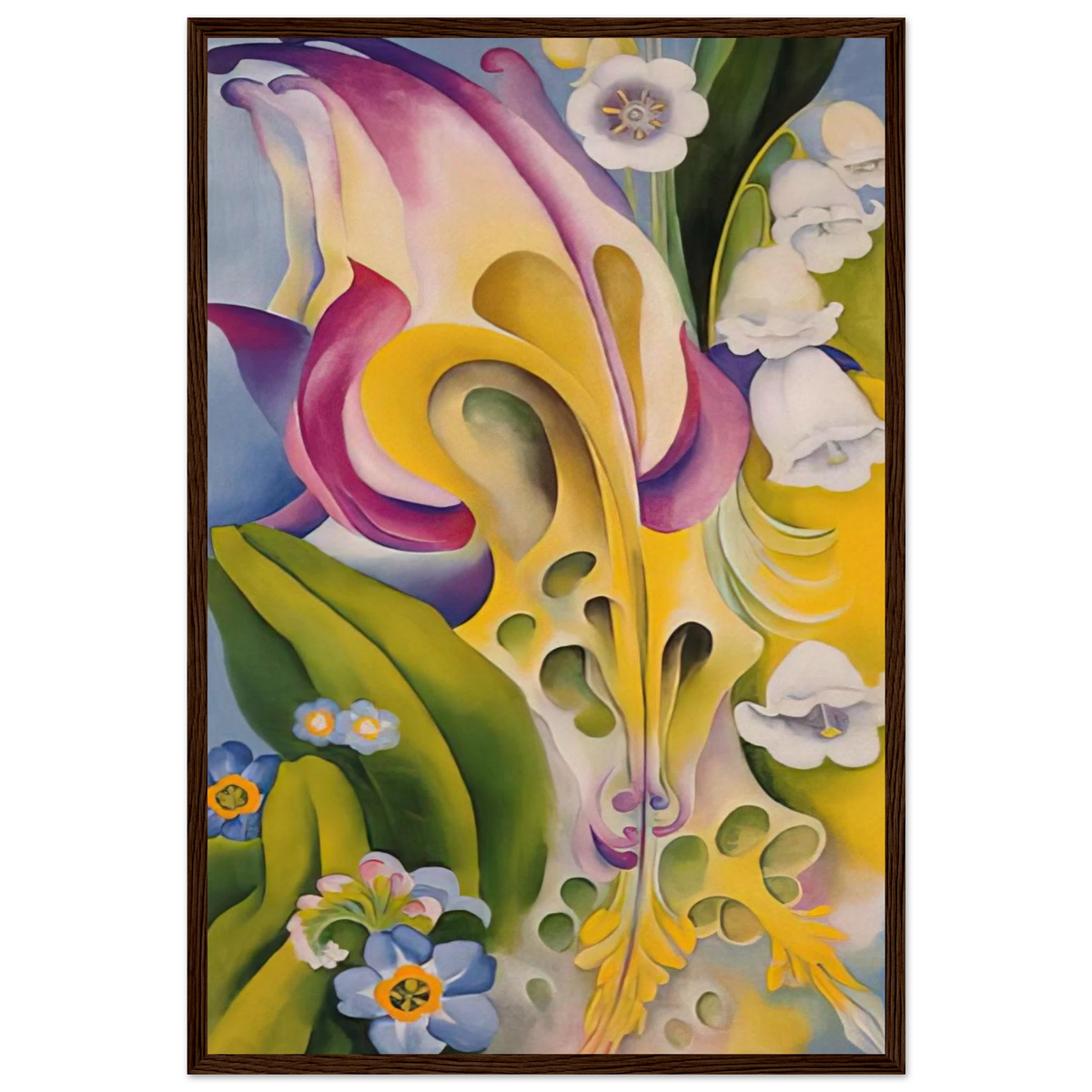 From the Old Garden No 2 Framed Poster | Georgia O'Keeffe Framed Prints Wall Art | Georgia O Keeffe Prints