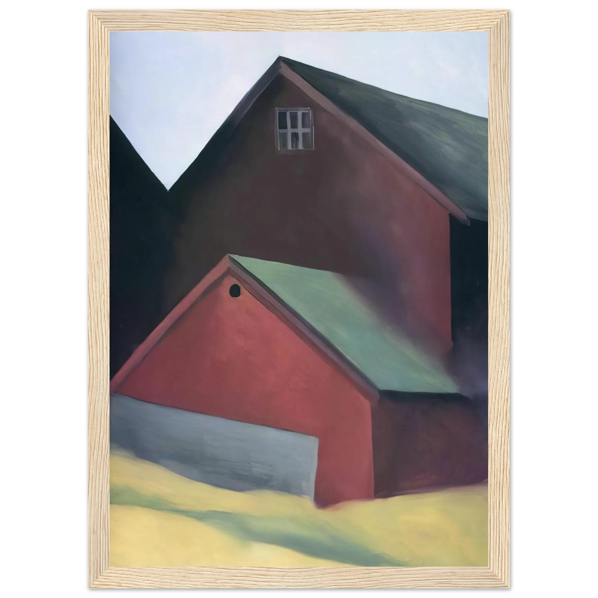 Ends Of Barns Framed Poster | Georgia O'Keeffe Framed Prints Wall Art | Georgia O Keeffe Prints