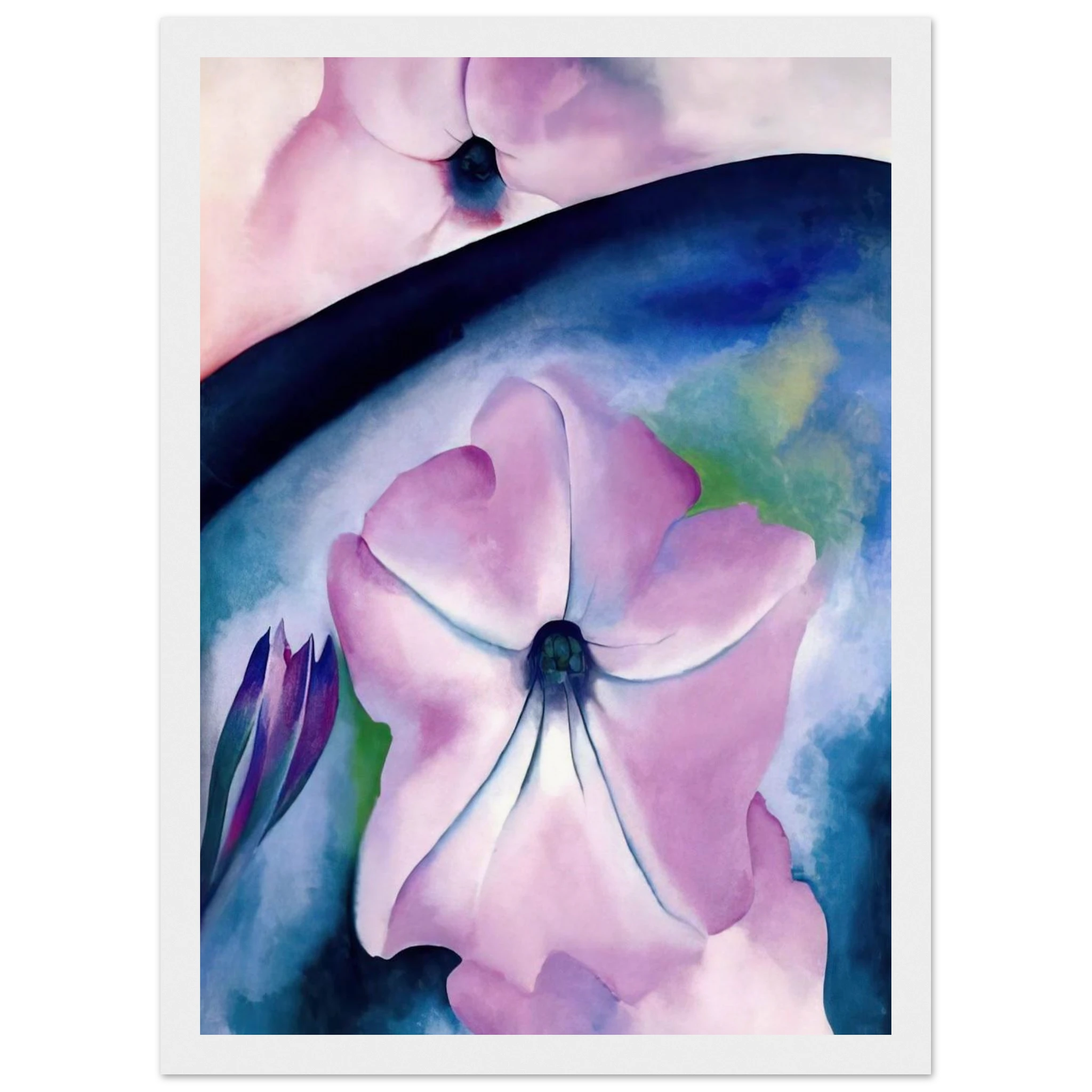 Petunia II Framed Poster | Georgia O'Keeffe Framed Prints Wall Art | Georgia O Keeffe Prints