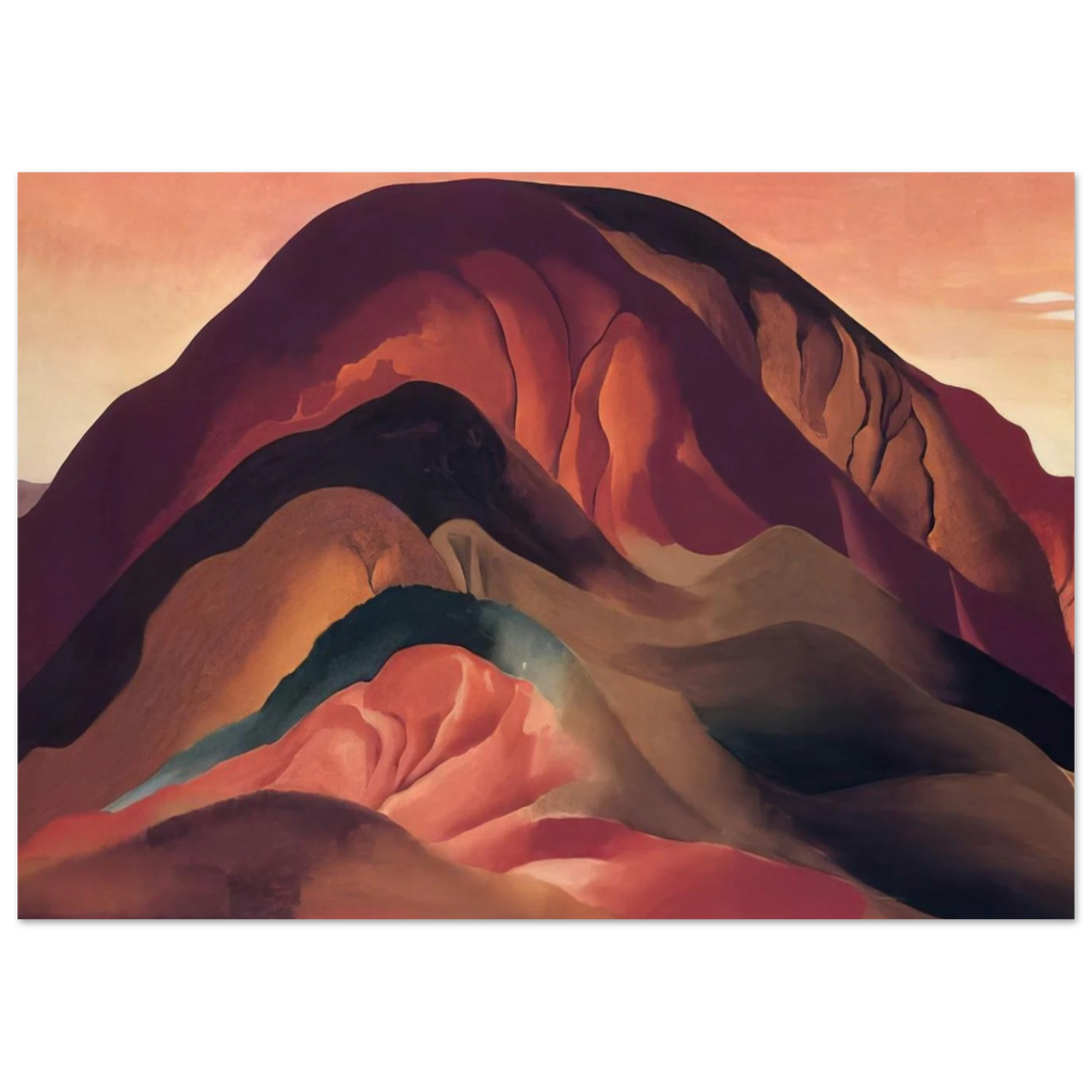 Rust Red Hills Poster | Georgia O'Keeffe Poster | Georgia O Keeffe Prints