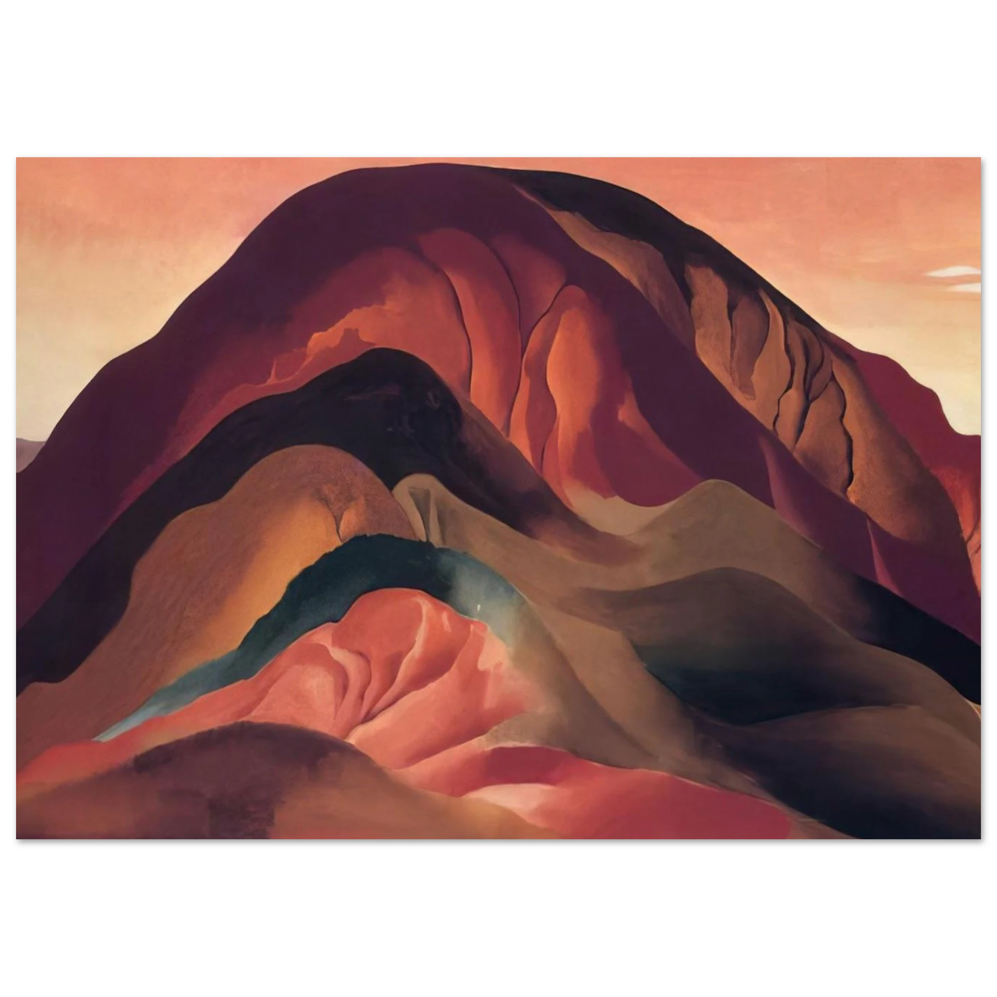 Rust Red Hills Poster | Georgia O'Keeffe Poster | Georgia O Keeffe Prints