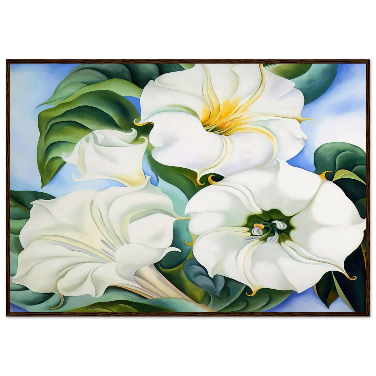 Jimson Weed 3 Framed Poster | Georgia O'Keeffe Framed Prints Wall Art | Georgia O Keeffe Prints