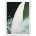 Green and White Framed Poster | Georgia O'Keeffe Framed Prints Wall Art | Georgia O Keeffe Prints
