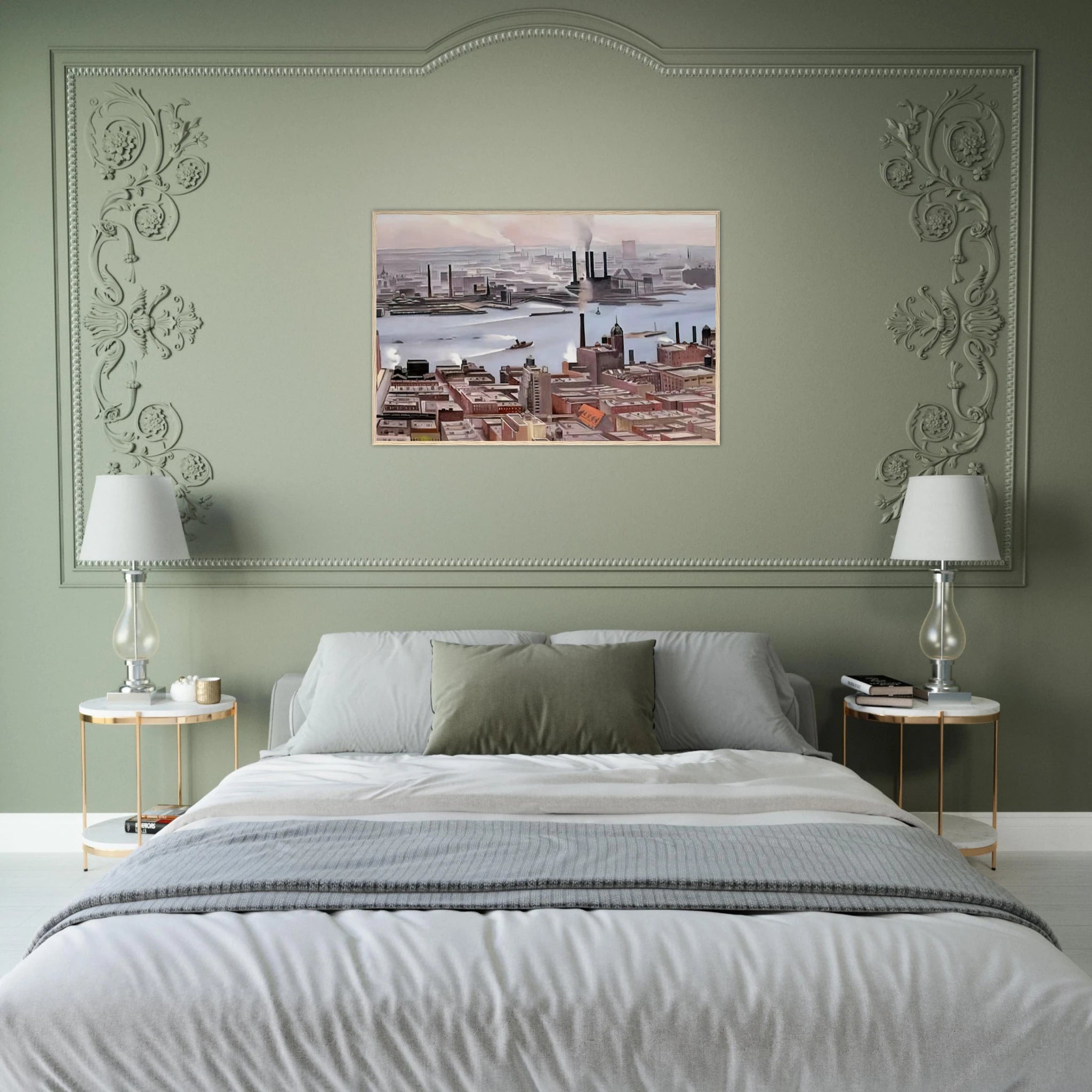 East River from the Thirtieth Story of the Shelton Hotel Framed Poster | Georgia O'Keeffe Framed Prints Wall Art | Georgia O Keeffe Prints
