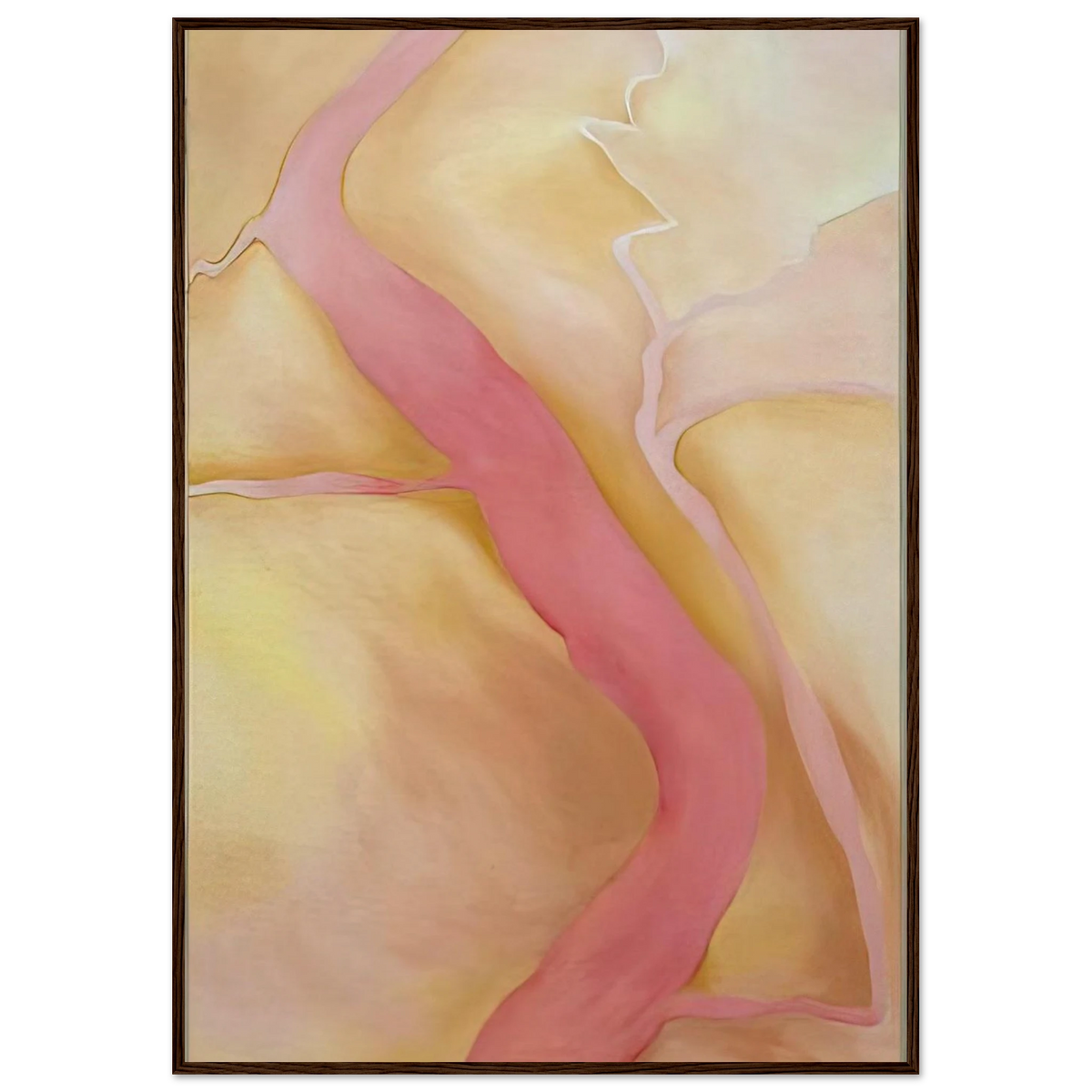 It Was Yellow and Pink II Framed Poster | Georgia O'Keeffe Framed Prints Wall Art | Georgia O Keeffe Prints