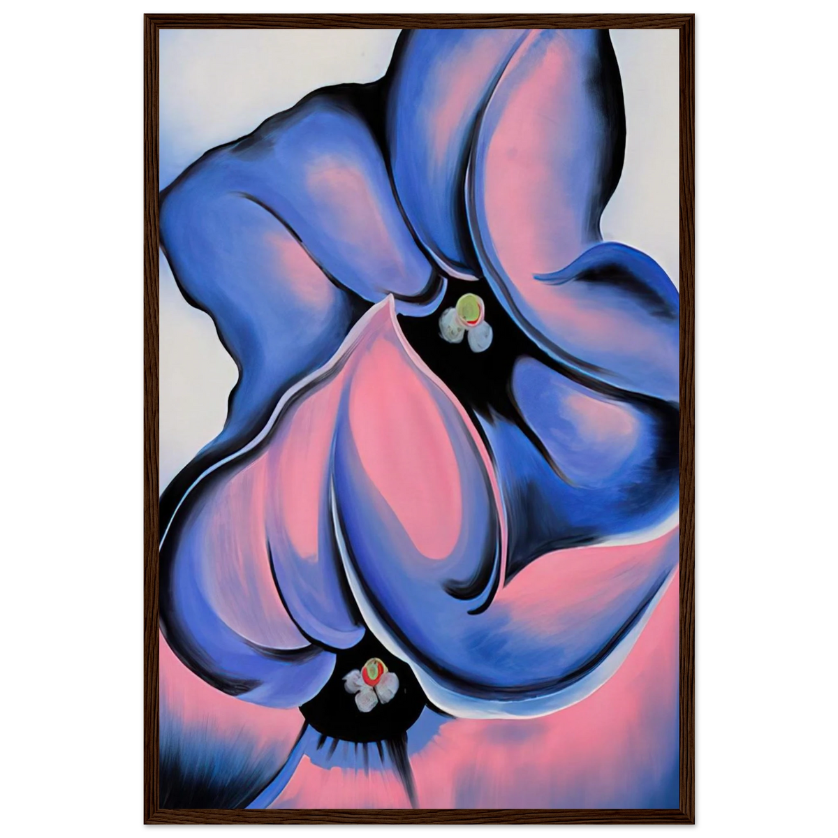 Purple Petunia Framed Poster | Georgia O'Keeffe Framed Prints Wall Art | Georgia O Keeffe Prints