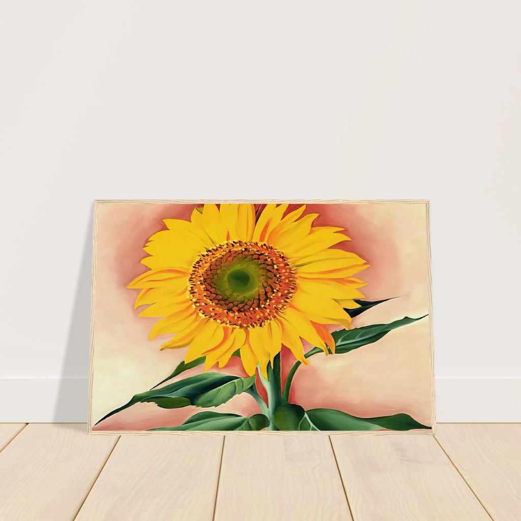 A Sunflower from Maggie Framed Poster | Georgia O'Keeffe Framed Prints Wall Art | Georgia O Keeffe Prints