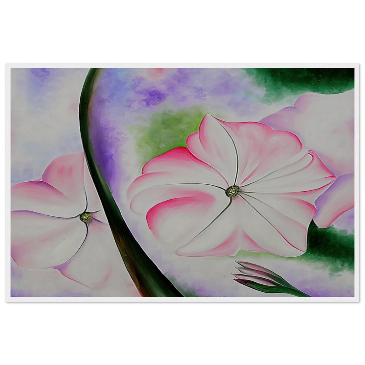 Petunia No. 2 Framed Poster | Georgia O'Keeffe Framed Prints Wall Art | Georgia O Keeffe Prints