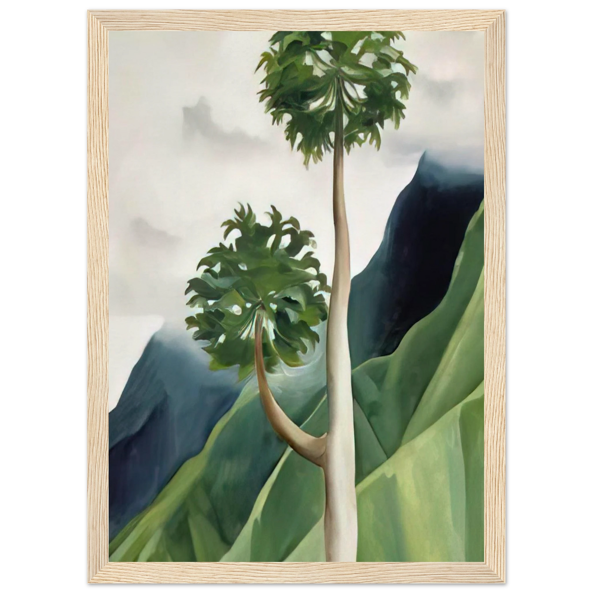 Papaya Tree-Iao Valley Framed Poster | Georgia O'Keeffe Framed Prints Wall Art | Georgia O Keeffe Prints