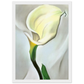 Calla Lily Turned Away Framed Poster | Georgia O'Keeffe Framed Prints Wall Art | Georgia O Keeffe Prints