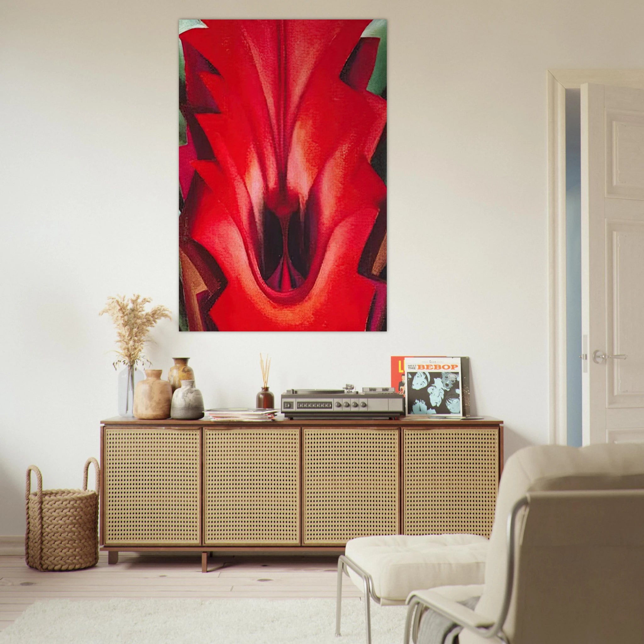 Inside Red Canna Poster | Georgia O'Keeffe Poster | Georgia O Keeffe Prints