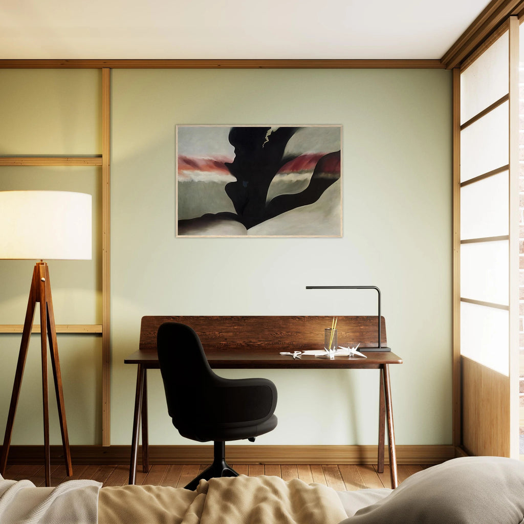 Black Place Green Framed Poster | Georgia O'Keeffe Framed Prints Wall Art | Georgia O Keeffe Prints